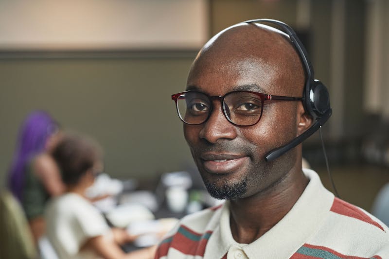 Portrait of satisfied customer James R.